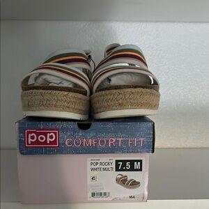 Pop Women's Multi-Color Comfort Fit Sandals